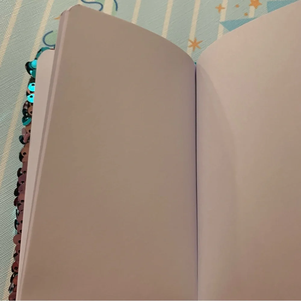 Turquoise Mermaid Reversible Flip Sequin Mini Notebook Journal